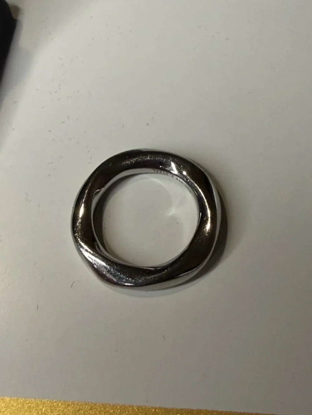 RSC 316L Stainless Steel Silver Twisted Ring Size 10
